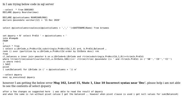 Databases: dynamic sql error (2 Solutions!!) смотреть онлайн