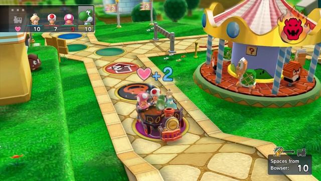 Mario Party 10 Bowser Party #16 Rosalina, Toad, Toadette, Yoshi Mushroom Park Master Difficulty смотреть онлайн