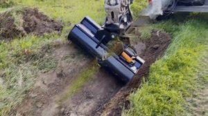 Ковш планировочный поворотный на экскаватор погрузчик