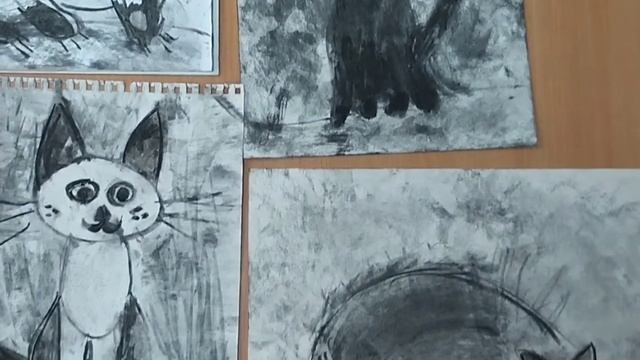 Рисование углем с дошкольниками смотреть онлайн