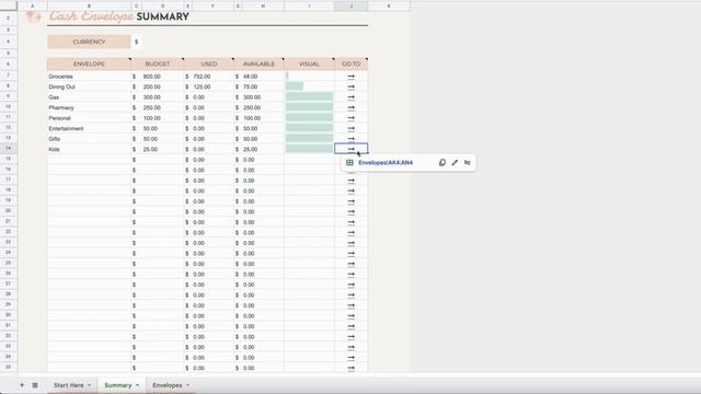 Easy to use Digital Cash Envelope System for Google Sheets and Excel, Personal Financial Planner смотреть онлайн
