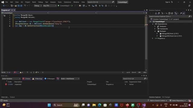 How to connect mongodb with C# смотреть онлайн