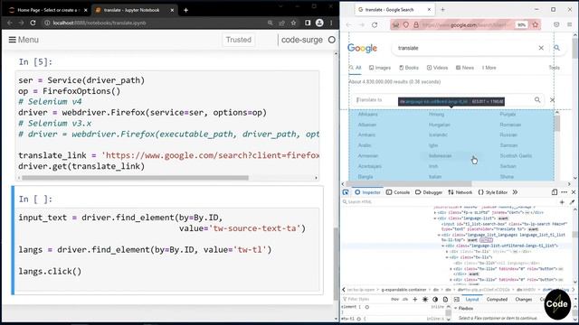 Simple translator, using Python and Selenium смотреть онлайн