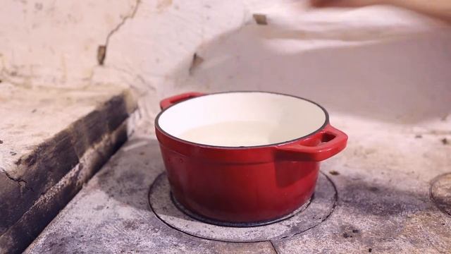 Грибной суп-пюре на дровяной печи