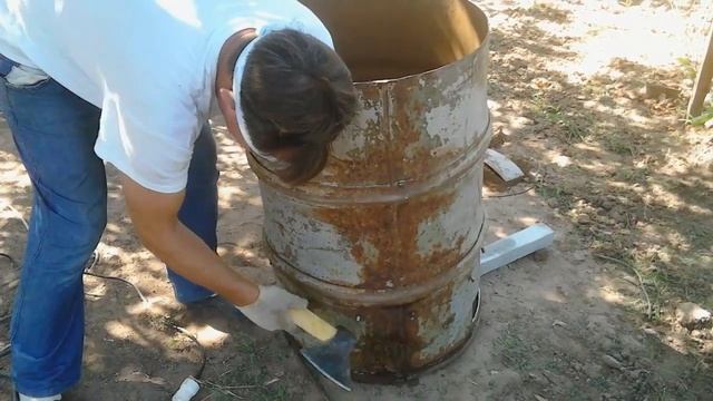 Бочка для сжигания мусора смотреть онлайн