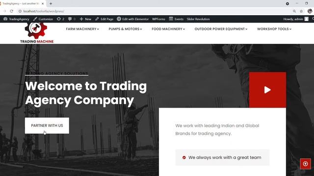 ??Trading Agency Project || ? WordPress Website Demo смотреть онлайн