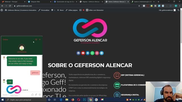 Configurando e utilizando CHAT Grátis Tawk.To | COMPLETO | Geferson Alencar смотреть онлайн