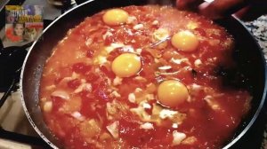 Менемен.Турецкий завтрак. Омлет с овощами и сыром. Menemen.