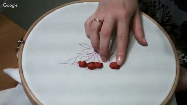 Вышивка шелковыми лентами веточки вишни смотреть онлайн