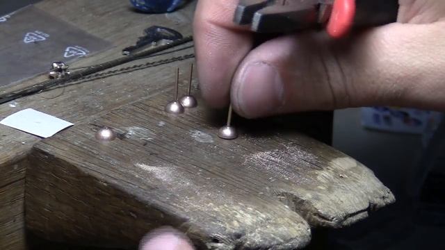 Серьги пусеты весь процесс изготовления смотреть онлайн