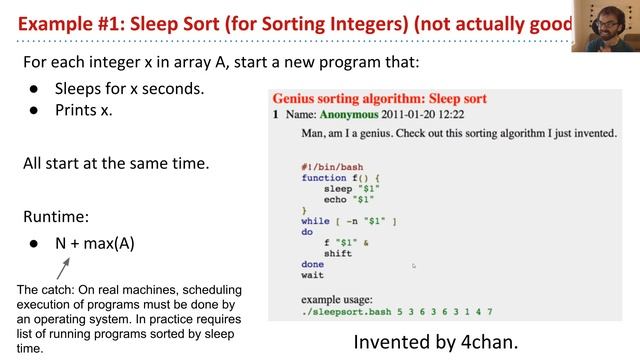 Radix Sorts, Video 1 Going Beyond Comparison, Sleep Sort смотреть онлайн