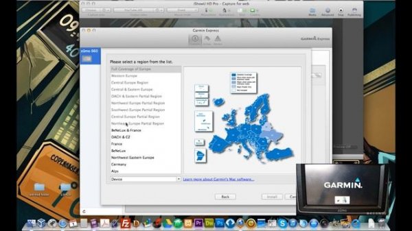 Garmin Express for Mac: (Re) Installing maps with Garmin Express v2.1.2