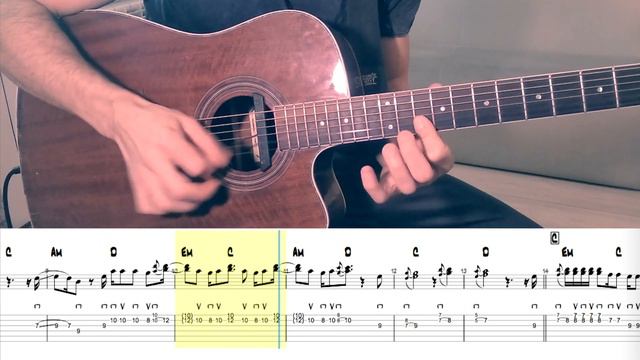 David Guetta - Dangerous. How To Play On Guitar (notes+TAB). Как Играть На Гитаре (ноты+ТАБы). смотреть онлайн