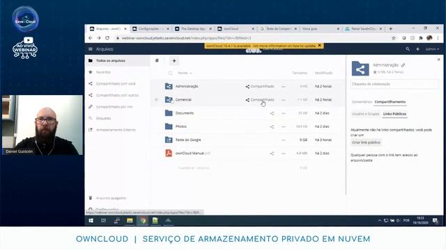 Instalação e Configuração do Owncloud - Serviço de Armazenamento Privado em Nuvem | SaveinCloud смотреть онлайн