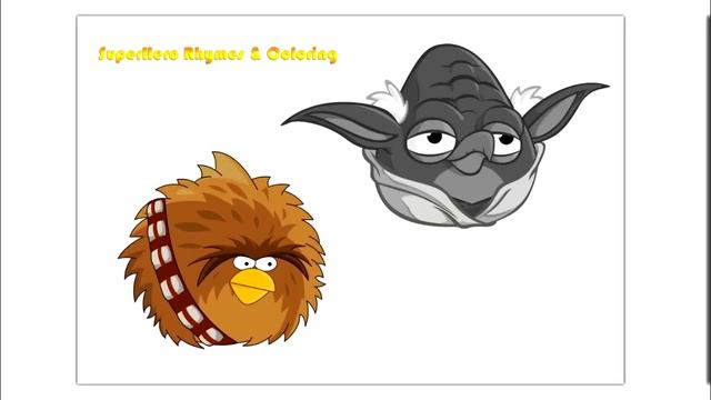 Chewbacca Bird Coloring for Kids & Yoda Bird Coloring for Children | ANGRY BIRDS смотреть онлайн