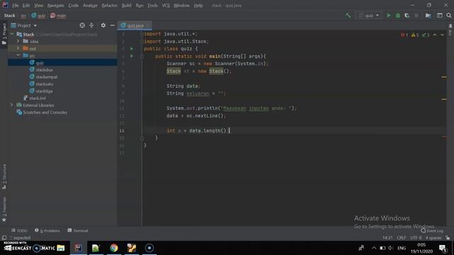 Program Untuk Membalikkan Output & Mengambil Angka Dari Inputan | With Java Intellij IDEA смотреть онлайн