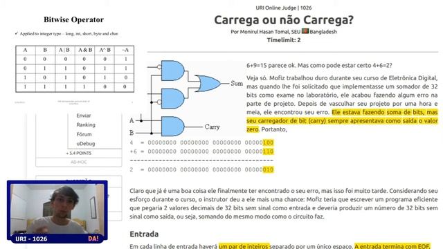 Resoluções do URI - Exercício 1026 смотреть онлайн