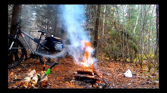 Велопрогулка. Готовим рыбку на костре. смотреть онлайн