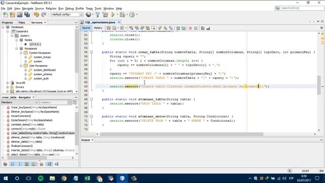 Aplicacion: BD Casandra conectada con Java смотреть онлайн