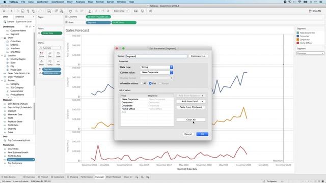 How to use Dynamic Parameters in Tableau 2020.1 смотреть онлайн