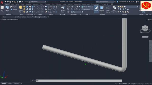 How to Create 3d Pipe Networking in Autocad. смотреть онлайн