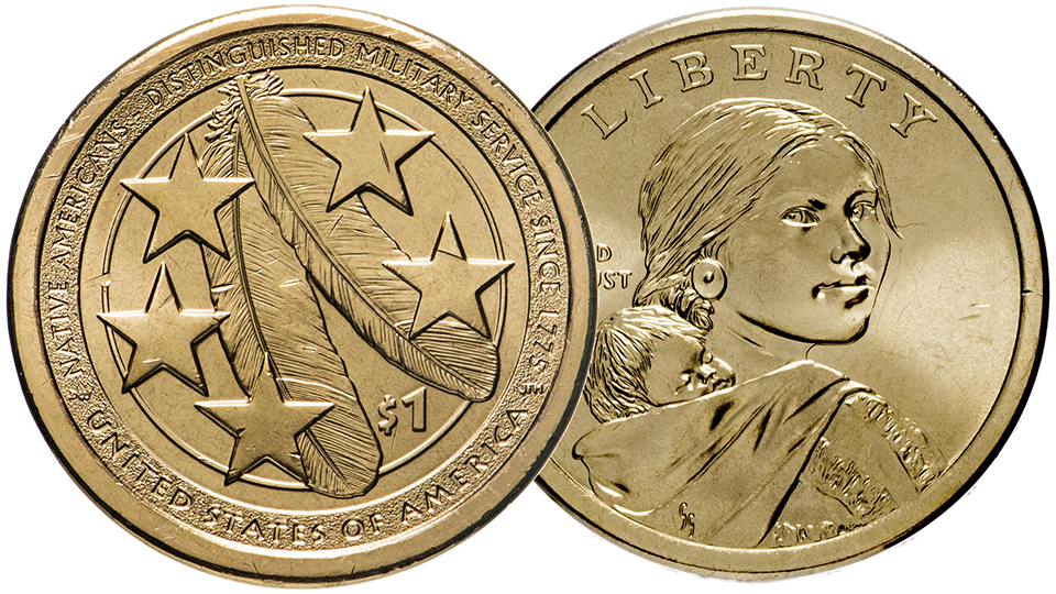 Монета 1$ Коренные американцы в армии США. Серия Крренные Американцы. смотреть онлайн