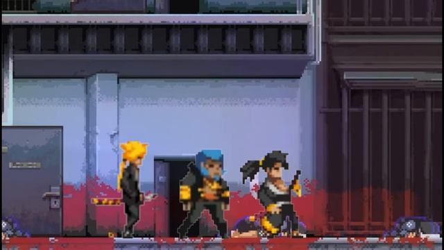 Легендарное трио из Katana Zero идёт под фонк смотреть онлайн