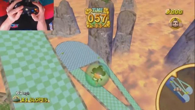 Super Monkey Ball Deluxe tutorial: B21 Slopes смотреть онлайн