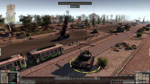 Men of War Assault Squad 2 Германия Битва за Кан на ПТСАУ Ягдпантера Героическая Сложность [Full HD смотреть онлайн