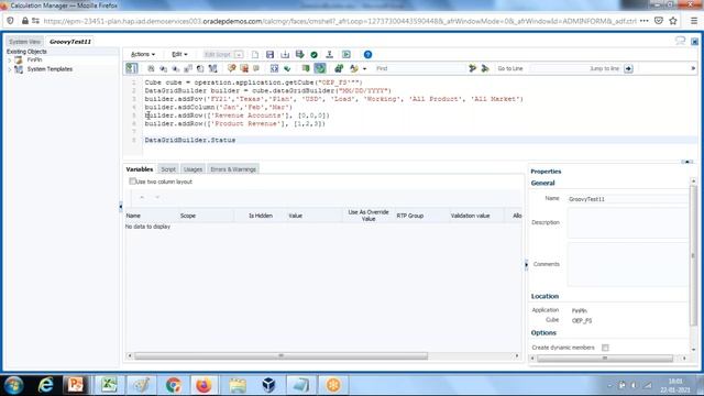 Groovy Example#11 | Groovy DataGridBuilder | Planning Groovy | BISP Groovy | PBCS Groovy Training смотреть онлайн