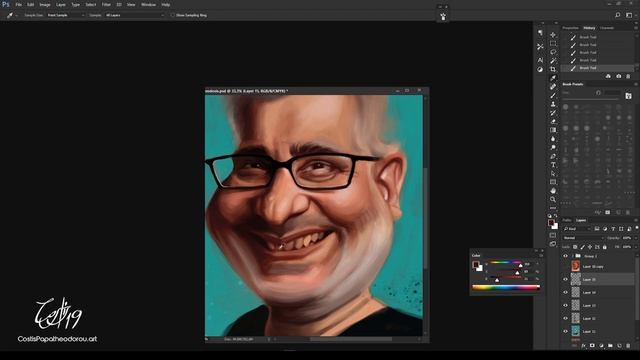 Timelapse caricature of Theodosis смотреть онлайн
