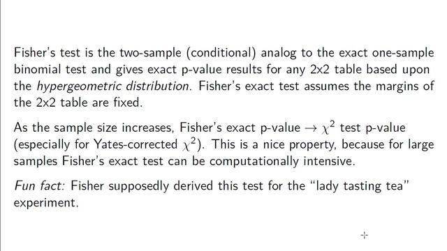 2x2 Tables and Tests of Association: Chi-squared, Fisher's, Barnard's, McNemar's смотреть онлайн