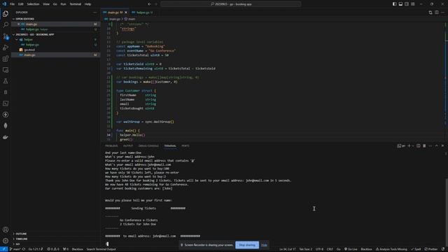 Ticket Booking(CLI) - Golang смотреть онлайн