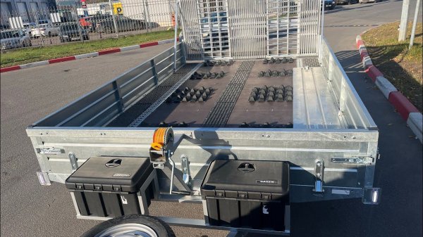 Дооборудование прицепа для двух снегоходов и двух квадроциклов