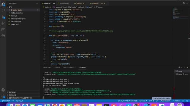 2FA and MFA with nodejs reactjs using speakeasy qrcode Hindi/Urdu смотреть онлайн