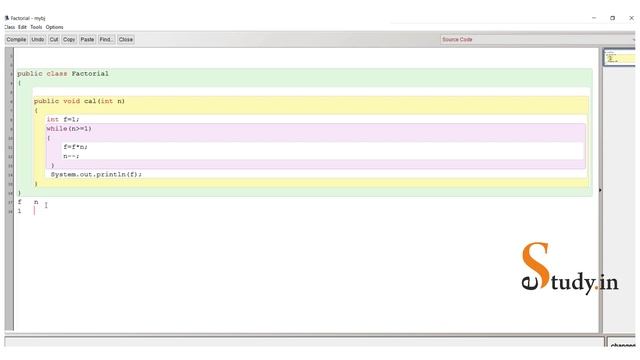 Java : Factorial of a number using while loop смотреть онлайн