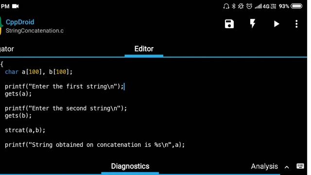 C program to Concatenate two Strings смотреть онлайн