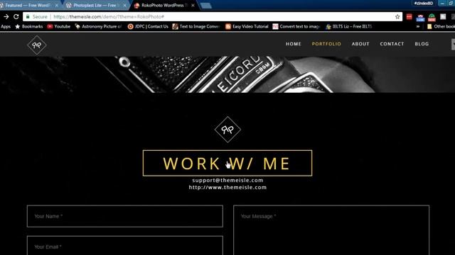 RokoPhoto Free WordPress Theme For Portfolio Website With Download Link смотреть онлайн