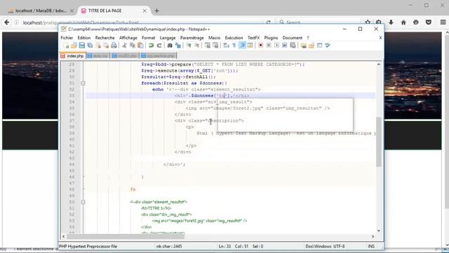 SITE WEB DYNAMIQUE - 11 COMMENT TRAITER LES DONNEES RECUPERER DANS MYSQL AVEC PHP смотреть онлайн