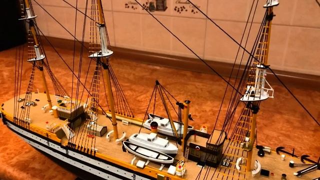 Обзор зборки модели парусника Америго Веспучи (Amerigo Vespucci) смотреть онлайн