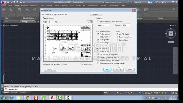 How to convert PDF drawing in Auto cad by Using Auto cad 2017 in Urdu/Hindi смотреть онлайн