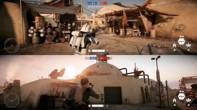 Star Wars Battlefront II* друг против друга #5 split screen ps4 pro 1080p смотреть онлайн