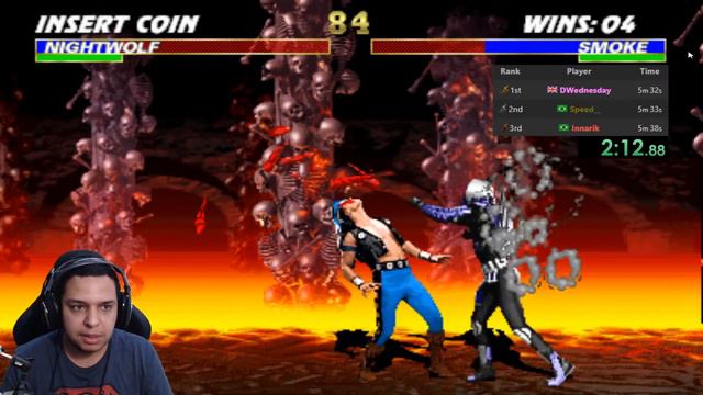 🔴NOITE DE RECORD? - ULTIMATE MORTAL KOMBAT 3 SPEEDRUN (NO CREDIT SKIP)