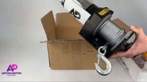 Лебедка электрическая 2000 lbs / 907 кг, 12V Electric Winch (стальной трос)