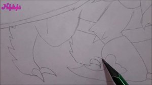 Как нарисовать Смертохвата из Как приручить дракона 3