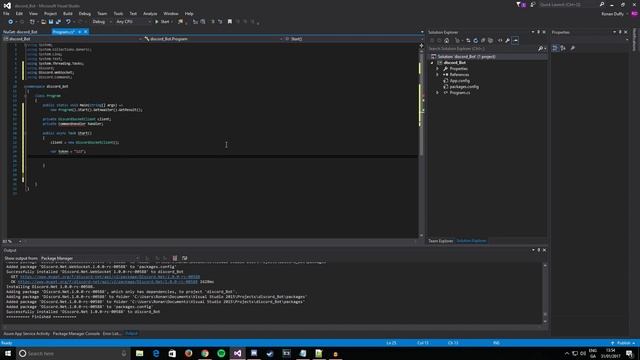Making your OWN C# Discord Bot #4.1: Discord.Net 1.0 & Getting Started смотреть онлайн