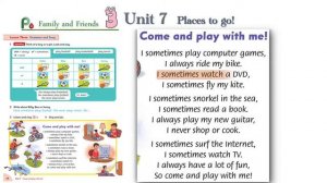 Song in Family & Friends 3 Unit 7_Come and play with me! |Let's sing karaoke! |See Grammar points
