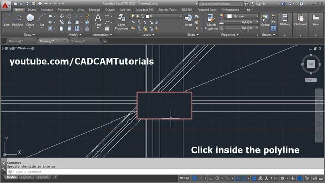 AutoCAD Trim Everything Outside or Inside Polyline, Boundary, Polygon | AutoCAD Tips and Tricks смотреть онлайн
