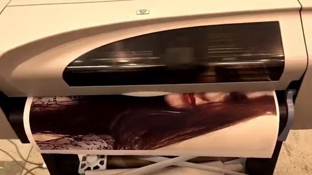 Печать холста А2 плоттер HP 510 смотреть онлайн