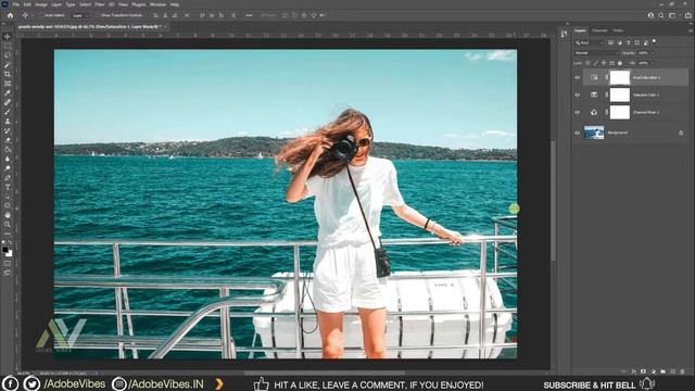 Orange and Teal Color Grading Effect in Photoshop | Photoshop Tutorial 2024 смотреть онлайн